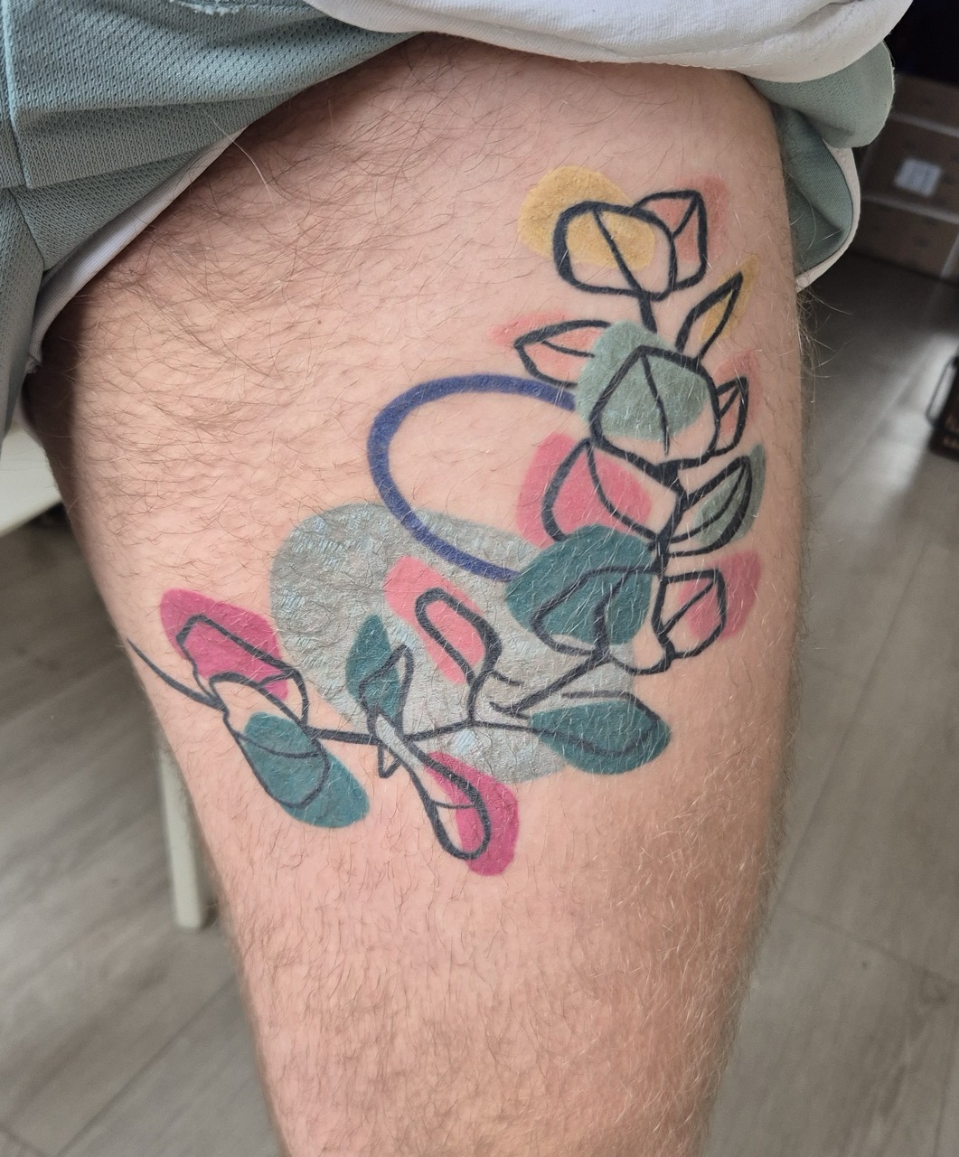 Tattoo méduse couleur