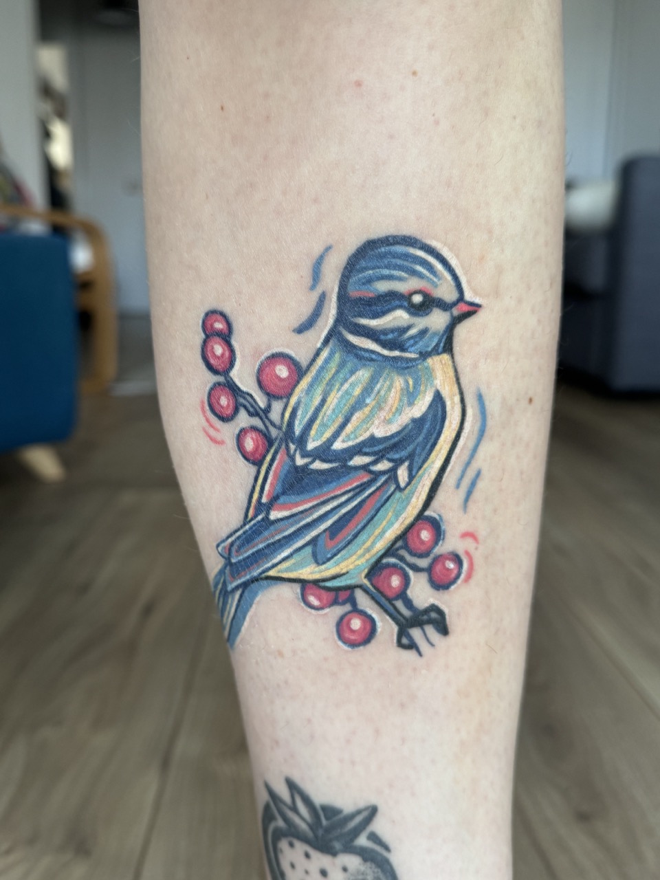Tattoo oiseau couleur