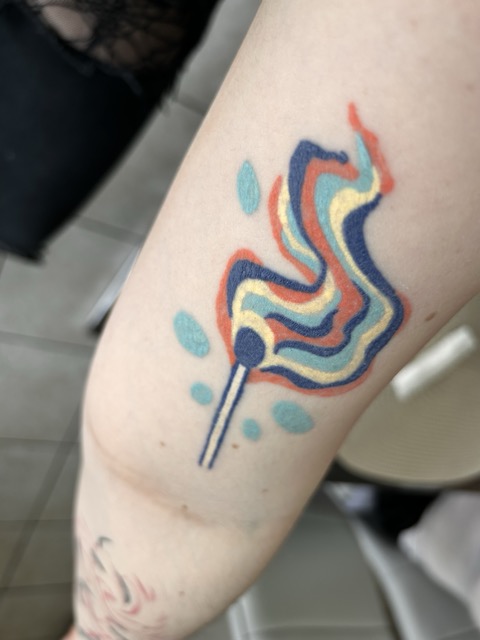 Tattoo branche citrons couleur